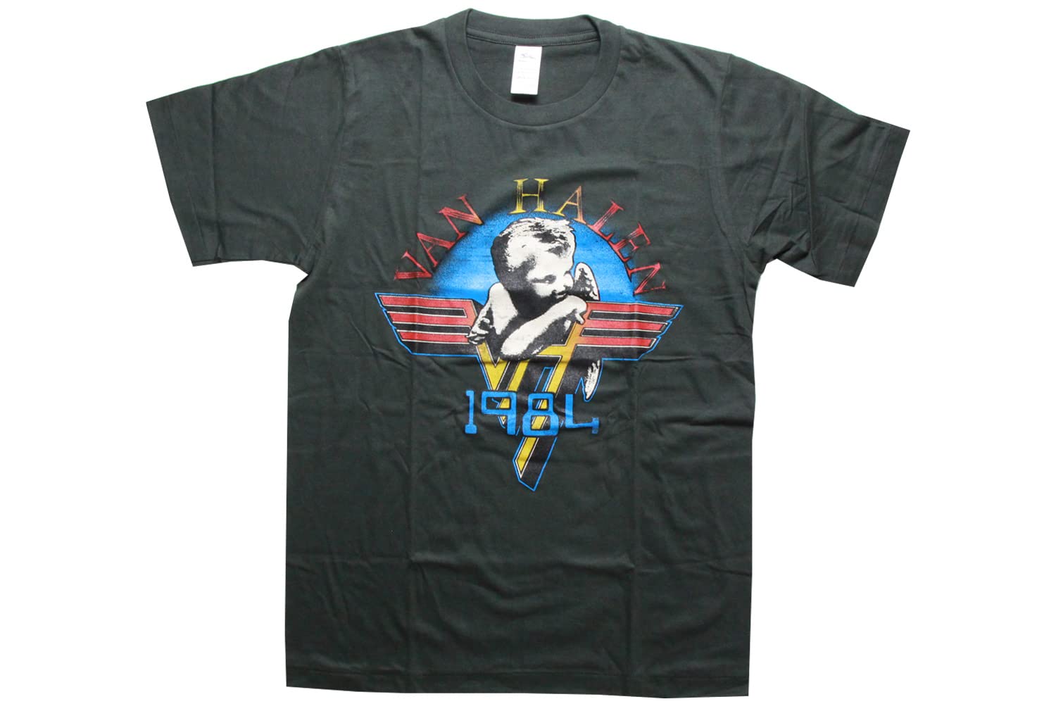 Amazon | [against] ロックTシャツ ヴィンテージ加工 VAN HALEN